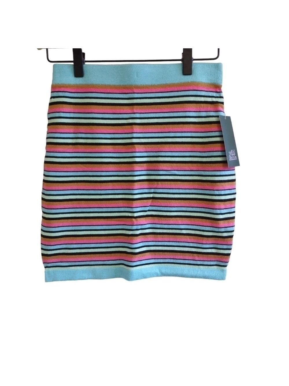 Wild Fable Multicolor Striped Knit Mini Skirt Small